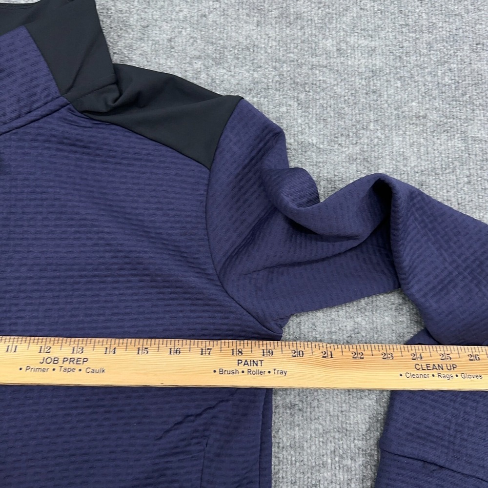 Bauer Hockey Jacket Mens S Navy Blue Textured Full Zip Performance NEW - Picture 8 of 11